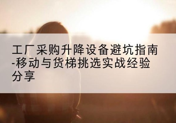 爱辉移动式升降机怎么选-工厂采购升降设备避坑指南-移动与货梯挑选实战经验分享